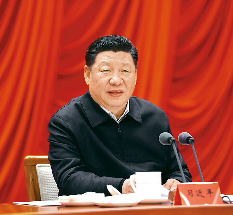 　　2019年1月21日，省部級主要領(lǐng)導(dǎo)干部堅持底線思維著力防范化解重大風(fēng)險專題研討班在中央黨校開班。中共中央總書記、國家主席、中央軍委主席習(xí)近平在開班式上發(fā)表重要講話。 新華社記者 饒愛民/攝