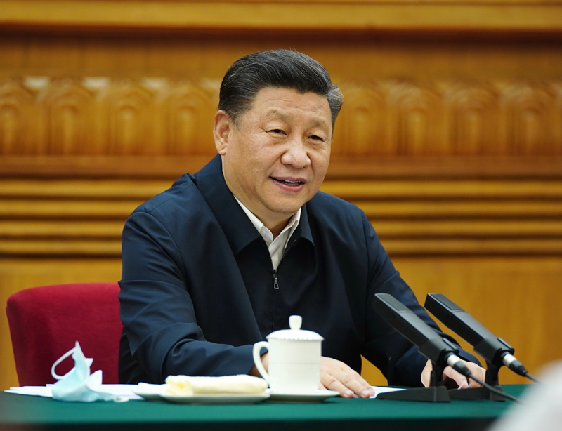 7月21日，中共中央總書記、國家主席、中央軍委主席習近平在京主持召開企業(yè)家座談會并發(fā)表重要講話。新華社記者 鞠鵬 攝